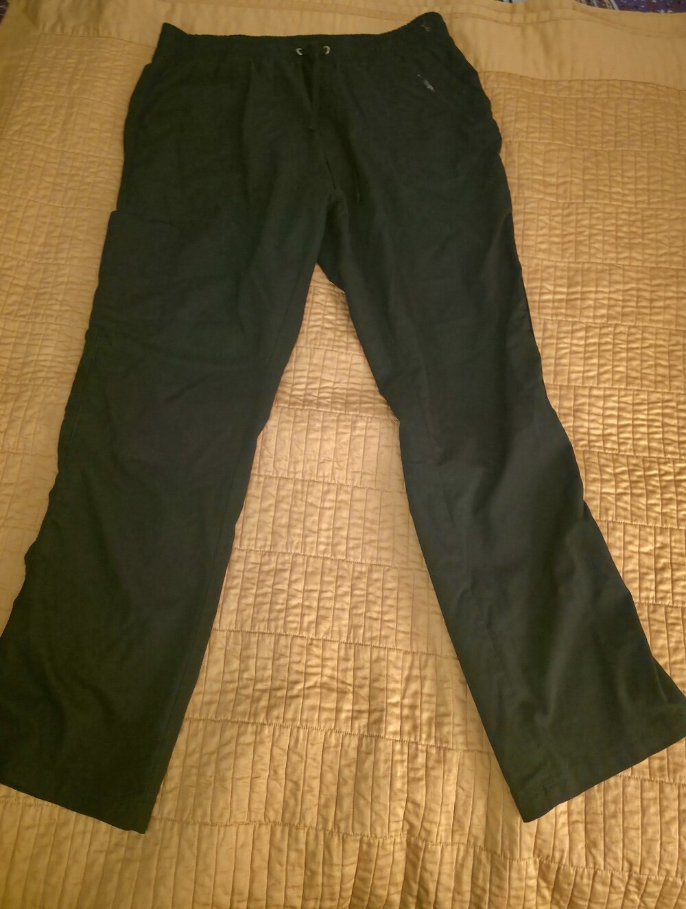 Purple Label Healing Hands  Black Drawstring Pants